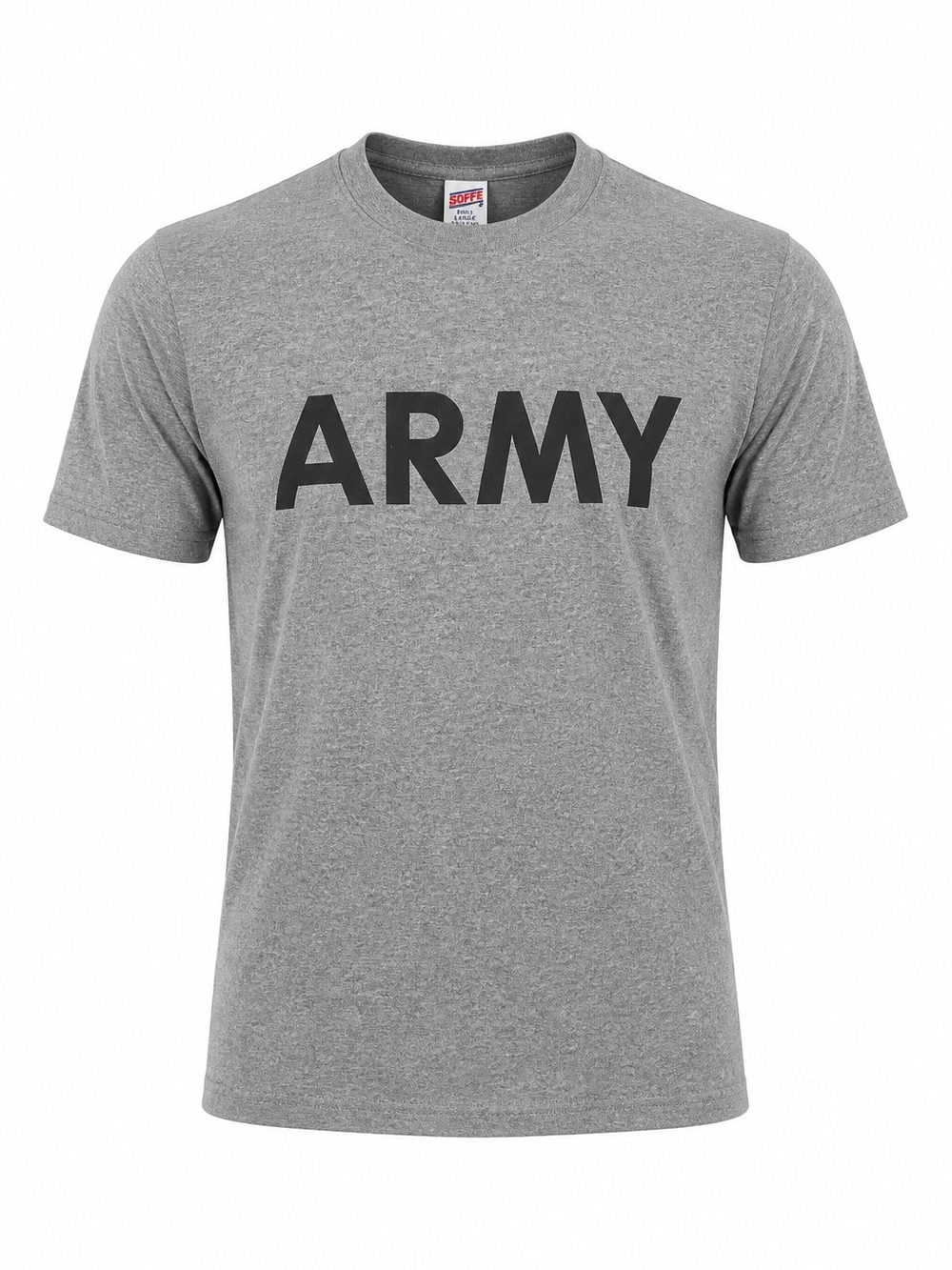 Soffe Gray ARMY Graphic Crewneck Tee